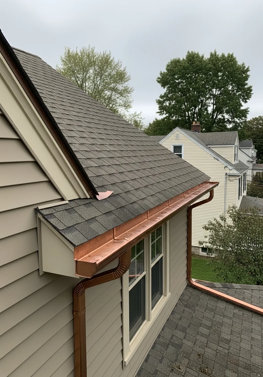 Skilled worker performing exterior maintenance on Schenectady-area property.